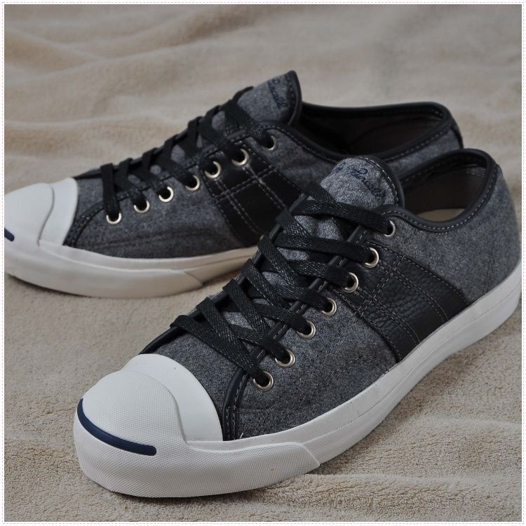 匡威 Jack Purcell Johnny 皮革拼接开口笑 141445C